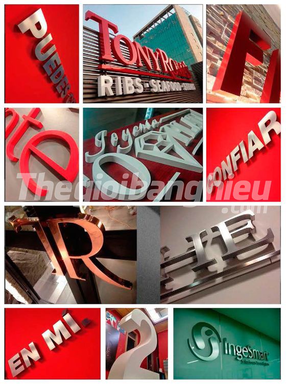 chữ tole sơn tĩnh điện chữ tole sơn tĩnh điện