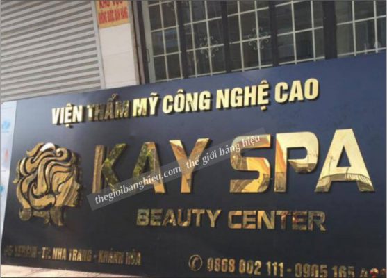 thi công bảng hiệu spa đẹp